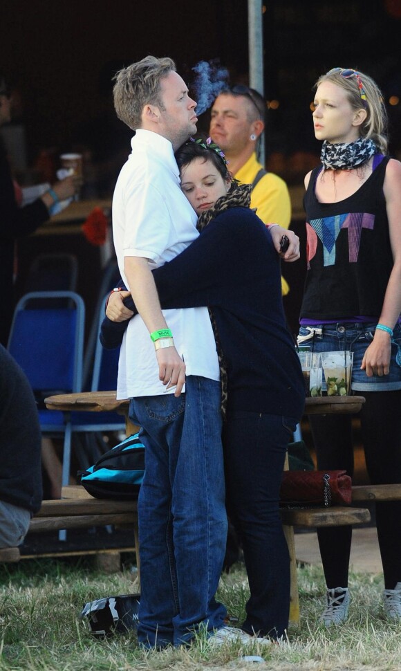 Lily Allen et son futur époux Sam Cooper en juin 2010.
