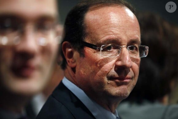 Conseil national du PS, à Paris, le 9 avril 2011 : François Hollande.