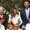 Letizia et Felipe d'Espagne lors de leur visite officielle en Israël. Le 11 avril 2011