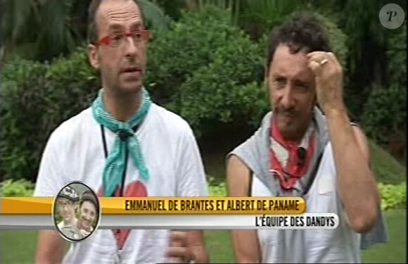 Les dandys Emmanuel de Brantes et Albert de Paname remportent l'immunité ! (émission du 13 novembre 2010)