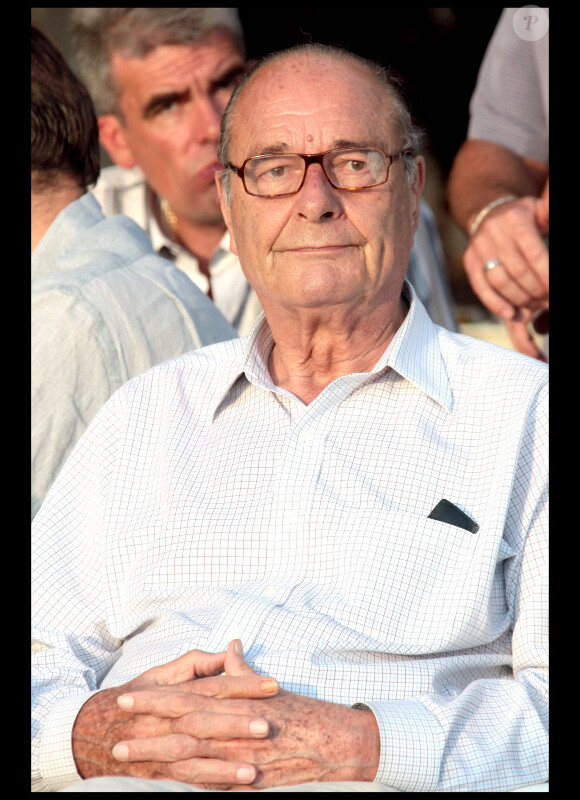 Jacques Chirac à Saint Tropez en août 2010