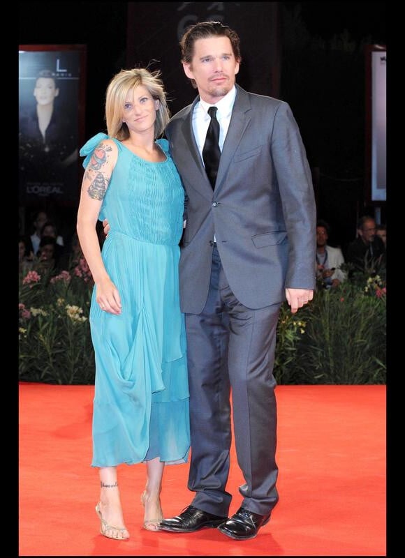 Ethan Hawke et sa femme Ryan Shawhughes en 2009