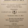 Christian Audigier honoré pour ses actes de charité, au Beverly Hilton Hotel, à Los Angeles, le 21 avril 2011