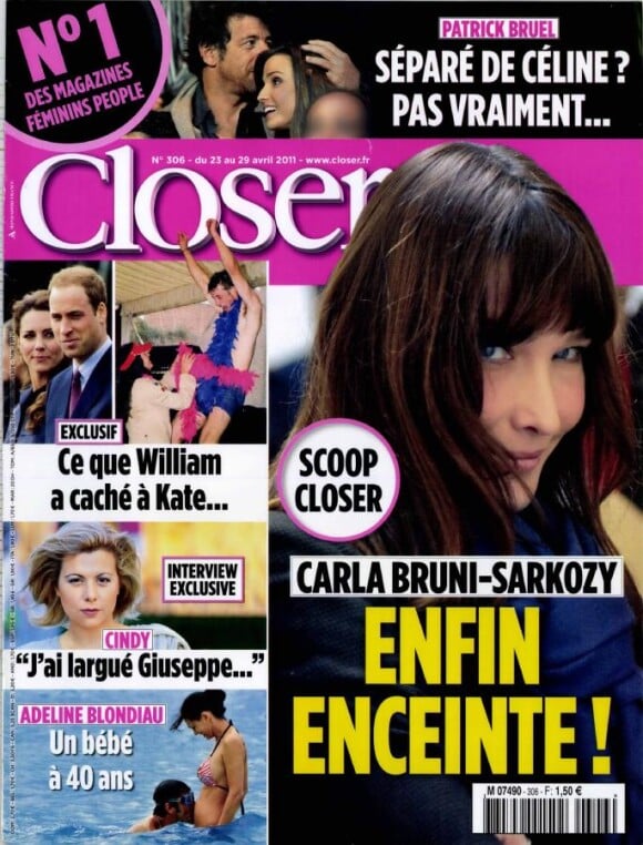 Le magazine Closer, en kiosques samedi 23 avril.