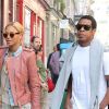 Jay-Z et sa femme Beyoncé font les touristes à Paris le 25 avril 2011
