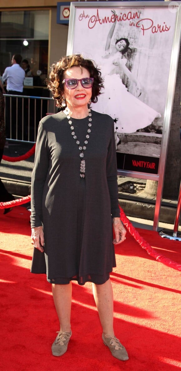 Leslie Caron, à l'occasion de l'avant-première de Un Américain à Paris (qui va ressortir en salles pour son 60e anniversaire), au Grauman's Chinese Theatre, à Los Angeles, le 28 avril 2011.