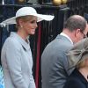 Albert et Charlene au mariage de Kate et William, à Londres, le 29 avril 2011.