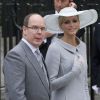 Albert et Charlene au mariage de Kate et William, à Londres, le 29 avril 2011.