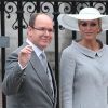 Albert et Charlene au mariage de Kate et William, à Londres, le 29 avril 2011.