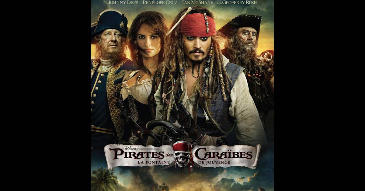 Pirates Des Caraïbes 4 Film Complet En Francais L'affiche du film Pirates des Caraïbes 4 - La Fontaine de jouvence