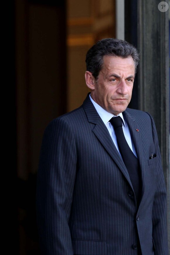 Nicolas Sarkozy, palais de l'Élysée, le 6 mai 2011.