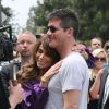 Simon Cowell et Paula Abdul arrivent pour assister aux auditions de X  Factor (version  USA), dont ils sont jurés, à Los Angeles, le dimanche 8  mai.
