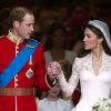 Le prince William et Kate Middleton lors de leur mariage le 29 avril 2011.