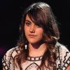 Marina D'amico chante sur le plateau de X Factor le 3 mai 2011 sur M6
