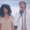 Thierry Amiel et Cylia lors du prime du 10 mai 2011 de X Factor sur M6