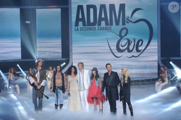La troupe d'Adam et Eve lors du prime du 10 mai 2011 de X Factor sur M6