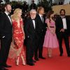 Adrien Brody, Owen Wilson, Léa Seydoux, Woody Allen, Rachel McAdams et Michael Sheen à l'occasion de la cérémonie d'ouveture du 64e Festival de Cannes, le 11 mai 2011.