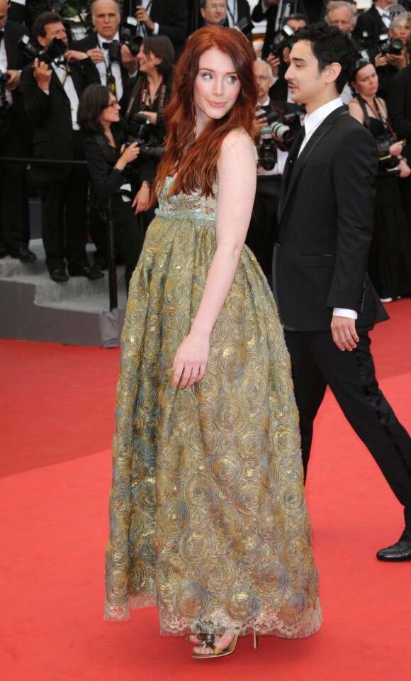 Bryce Dallas Howard sur le tapis rouge pour le film Restless de Gus Van Sant, lors du Festival de Cannes, le 12 mai 2011