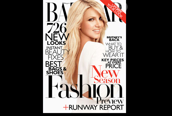 Britney Spears en une du magazine Harper's Bazaar américain de juin 2011.