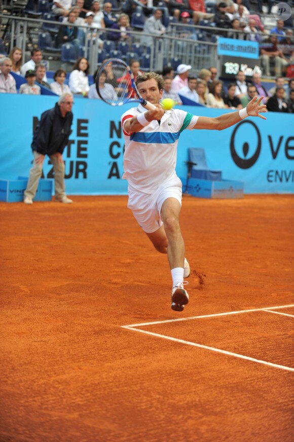 Julien Benneteau a franchi le premier tour de l'Open de Nice, le 17 mai 2011.