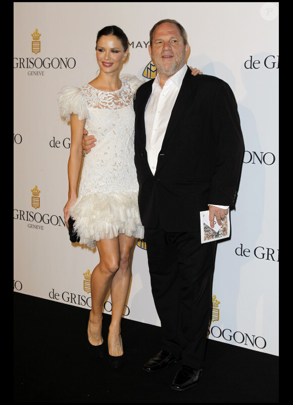 Georgina Chapman et son époux Hervey Weinstein lors de la soirée de Grisogono le 17 mai 2011 au Cap d'Antibes