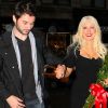 Christina Aguilera (avec son petit ami Mat Rutler) quitte le Ed Sullivan Theatre après avoir enregistré son passage au David Letterman Show, lundi 16 mai 2011, à Los Angeles.