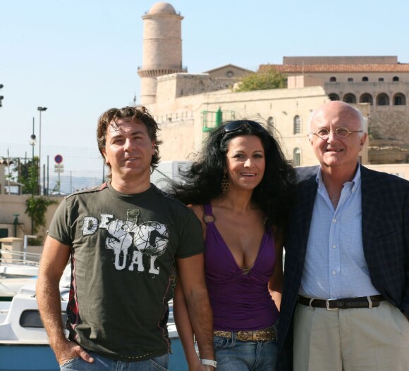 Roberto Alagna et son épouse Angela Gheorghiu, avec Vladimir Cosma, en 2007.