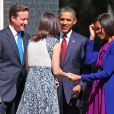 Barack et Michelle Obama et le couple Cameron, à Londres, le 24 mai 2011.