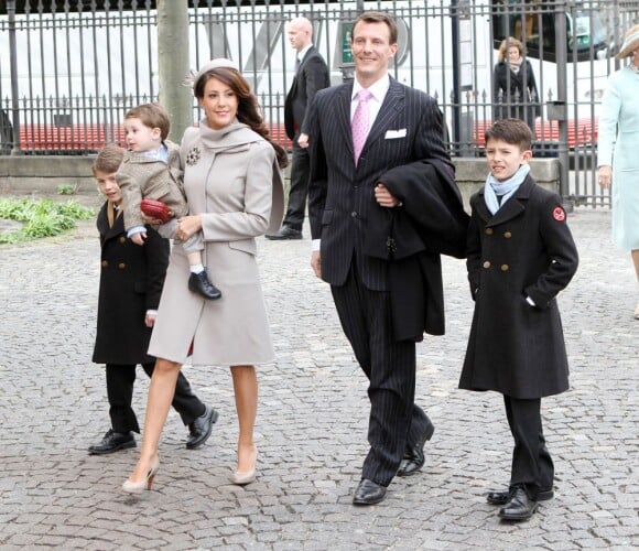 Le deuxième fils du prince consort Henrik et de la reine Margrethe de Danemark, le prince Johaquim, est marié avec la belle française Marie Cavallier. Copenhague, 14 avril 2011