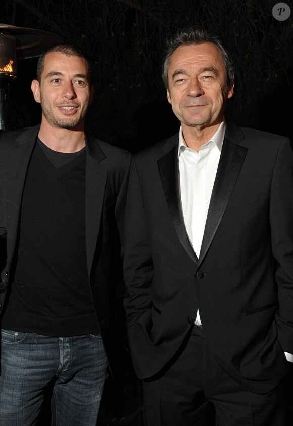 Ali Baddou et Michel Denisot lors du 63e Festival de Cannes en mai 2010
