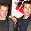 Matt Damon et Brad Pitt, ici en promotion de Ocean's Twelve à Paris en décembre 2012, ont prêté leurs voix à des personnages de Happy Feet 2, en salles le 7 décembre 2011.