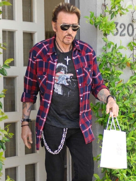 Johnny Hallyday, à Los Angeles, le 23 avril 2011.