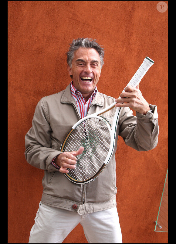 Gérard Holtz lors de la neuvième journée des internationaux de tennis de Roland Garros 2011 le 30 mai 2011