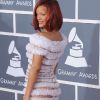 Rihanna dans une fabuleuse robe Gaultier lors des Grammy Awards en février 2011