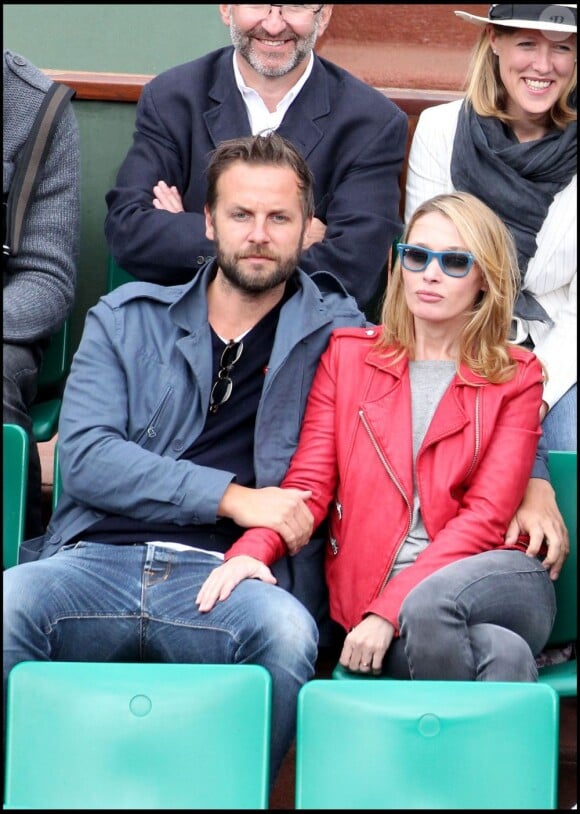 Anne Marivin et Joachim au tournoi de Roland-Garros, le 31 mai 2011.