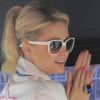 Paris Hilton assiste au Grand Prix Moto 125cc à Montmelo, en Espagne, dimanche 5 juin 2011.