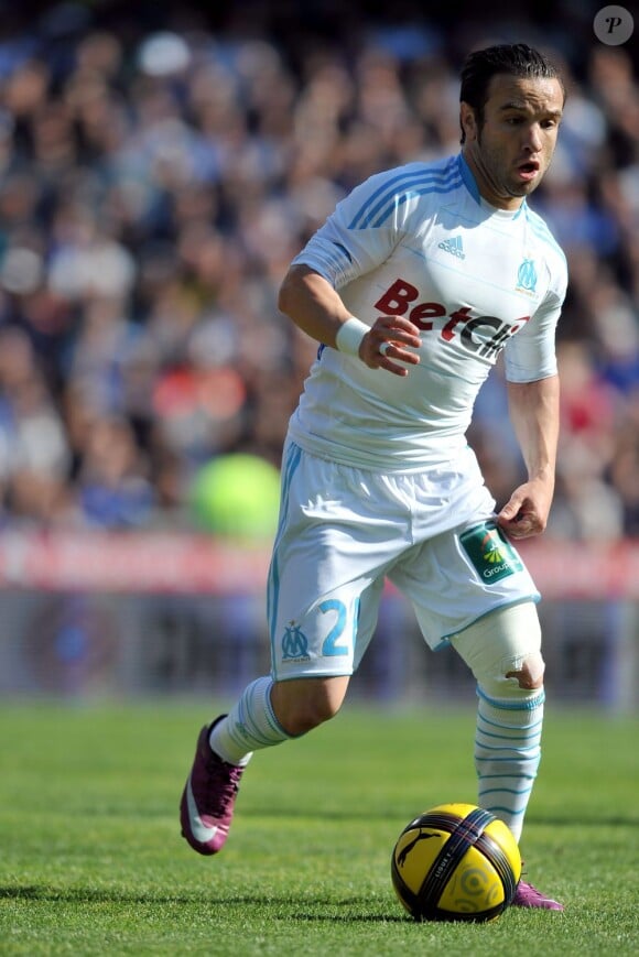 Mathieu Valbuena lors d'un match opposant Montpellier à l'Olympique de Marseille, le 17 avril 2011.