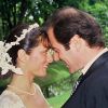 Michel Delpech et Geneviève le jour de leur mariage, le 24 juillet 1985.