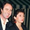 Michel Delpech et Geneviève à Paris, le 5 novembre 1985.
