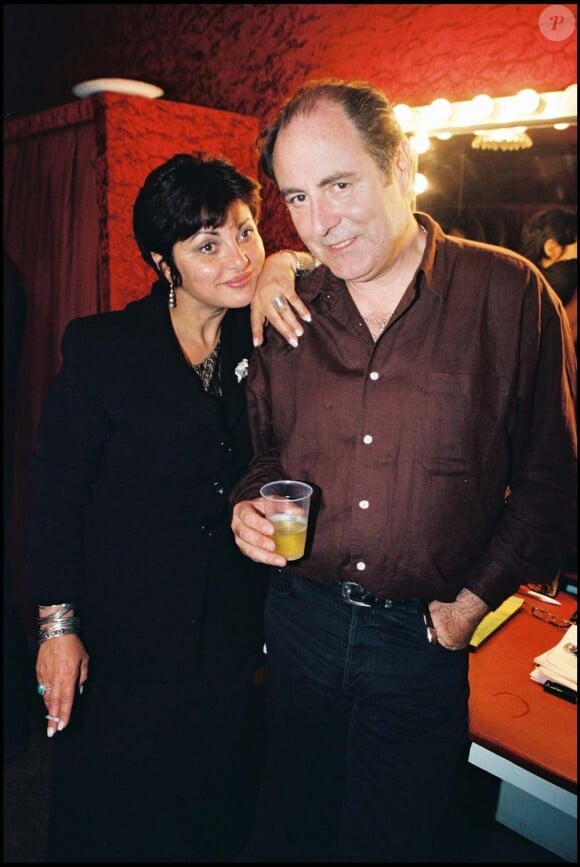 Michel Delpech et Geneviève, à Paris, le 24 septembre 1997.