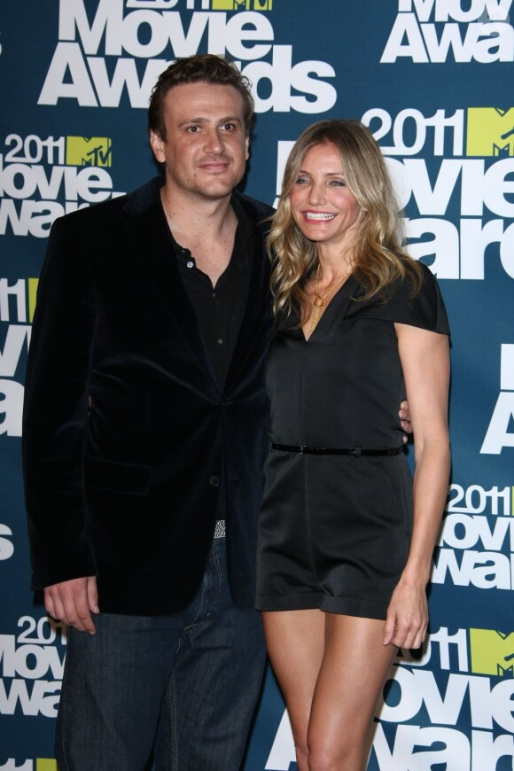 Cameron Diaz et Jason Segel le 5 juin 2011 à Los Angeles lors de la soirée des MTV Movie Awards