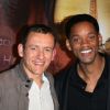 Dany Boon et Will Smith le 16 juin 2008 à Paris