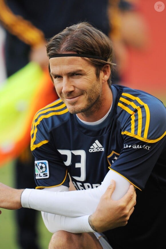 David Beckham durant l'entrainement du match L.A. Galaxy-Toronto FC le 11 juin 2011 à Los Angeles