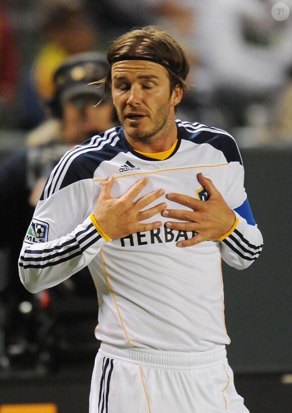 David Beckham, pas fautif durant le match L.A. Galaxy-Toronto FC le 11 juin 2011 à Los Angeles