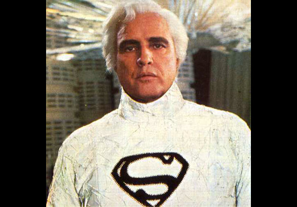 Marlon Brando dans Superman, sorti en 1978.