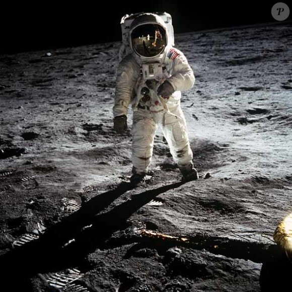 Buzz Aldrin, deuxième homme à poser le pied sur la lune en juillet 1969