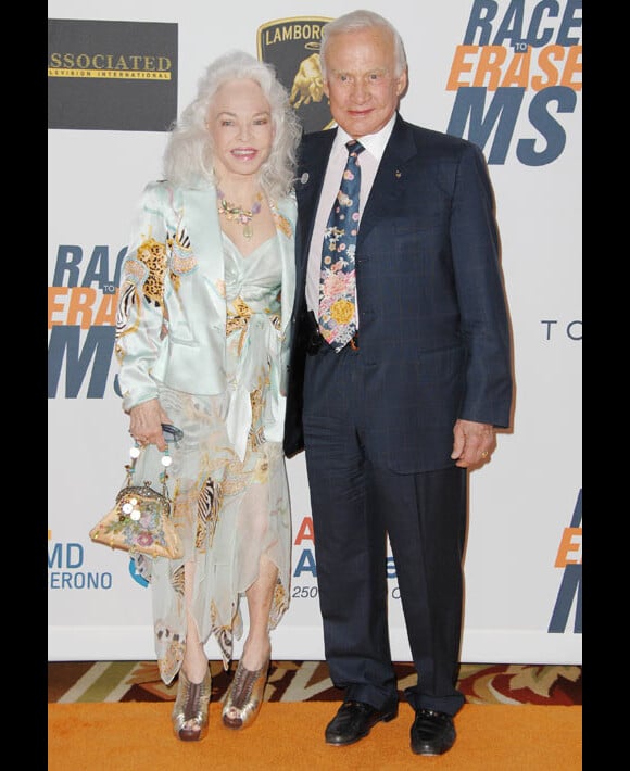 Buzz Aldrin et sa femme Lois lors d'une soirée à Los Angeles en mai 2010