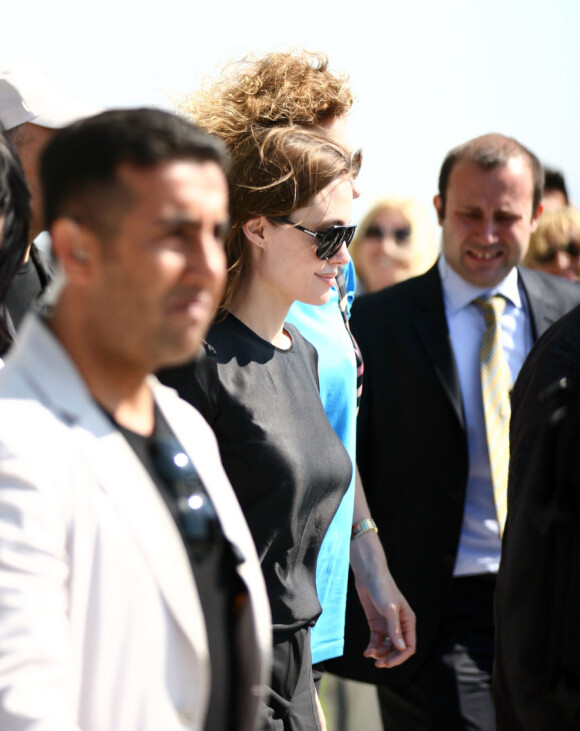 Angelina Jolie arrive en Turquie pour se rendre dans le camp de réfugiés d'Altinözü, dans la province de Hatay le 17 juin 2011