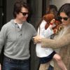 Tom Cruise, Katie Holmes et leur fille Suri sont actuellement à Miami où l'acteur tourne son dernier film, Rock of Ages. New York, 13 avril 2011