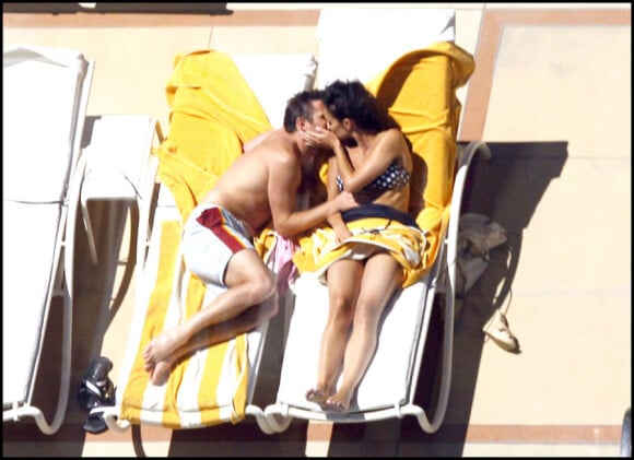Frank Lampard et sa fiancée, la belle Christine Bleakley, lors de leur séjour à Las Vegas, le 8 juin 2011